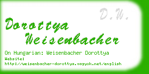 dorottya weisenbacher business card